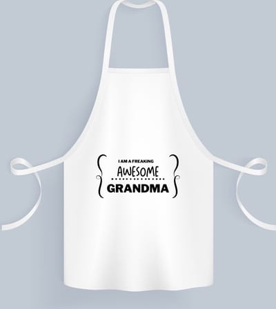 Akyol - i am a freaking awesome grandma Keukenschort - Oma - geweldige oma - liefste oma - verjaardag - cadeau - kado - bedankje - geschenk - 82 bij 71 cm