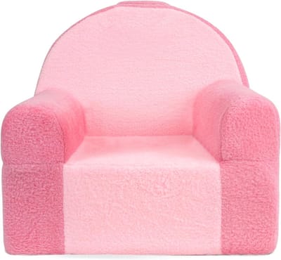 TIM® Kindersofa - Zitzak - Kinderstoel - Roze - 50cm x 44cm x 47cm