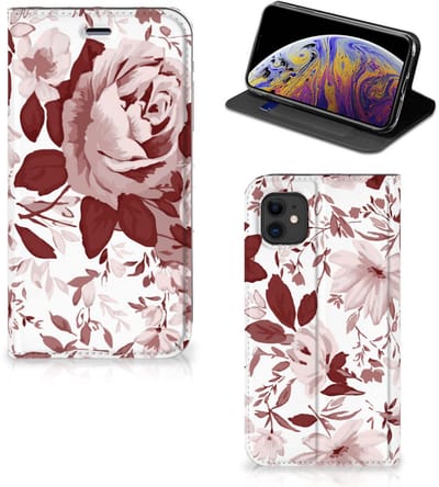 Bookcase Apple iPhone 11 Watercolor Flowers
