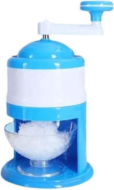 IJs Scheerapparaat - IJsmachine Sneeuwkegels - Zelfgemaakte Desserts - Handmatige Bediening - 27 cm - Blauw en Wit