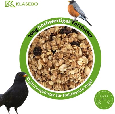 Vetrijke Vogelvoer 10 kg – Complete Wildvogelvoer Mix van Zonnebloempitten, Pinda’s en Meelwormen voor Tuinvogels – Extra Energieboost in Winter en All Seasons