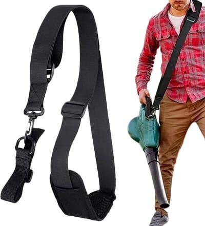 Draagriem Bladblazer - Schouderband Tuinapparaat - Comfortabel Tuinieren - Verstelbare Gesp - 80-128 cm Lengte - Zwart