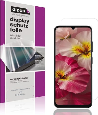 dipos – 4x Beschermfolie geschikt voor Lava Bold N2 Lite | Krasbestendige & heldere Screenprotector Ultra-Thin