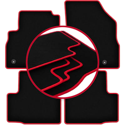 CARLUX-RED automatten voor: Opel Astra K sedan, hatchback, stationwagen (2015-)