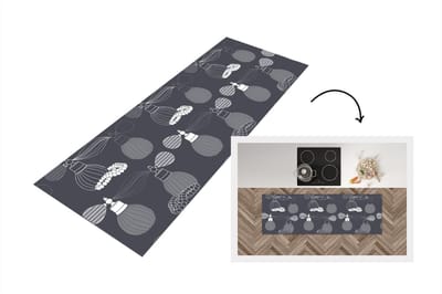 Keukenloper - Loper keuken - Parfum - Ketting - Design - 150x50 cm - Keukenloper vinyl