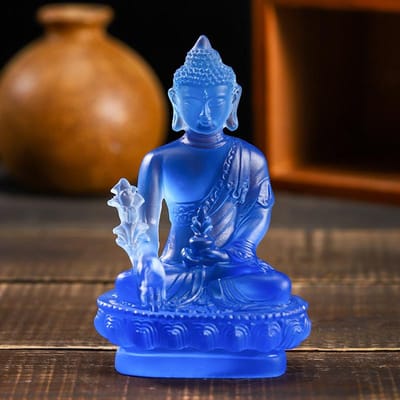 Hars Handwerk Huisdecoratie Boeddhabeeld Boeddhisme Sculptuur Thailand Boeddhabeeld Zen Decor Ornamenten Autodecoratie 8x5x13cm