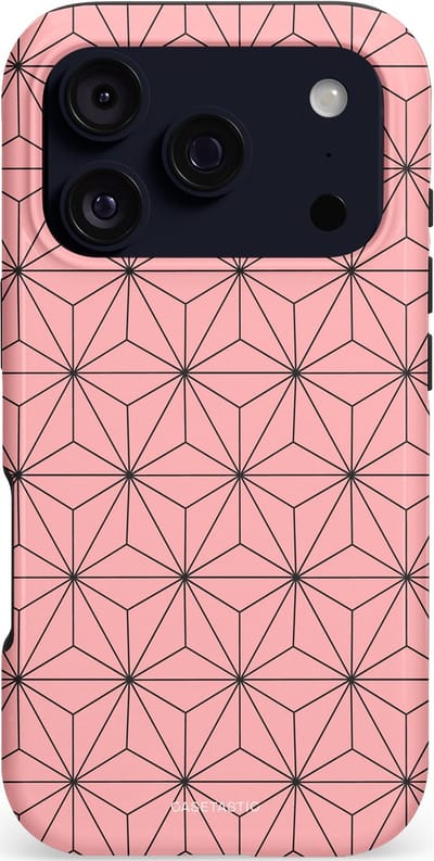 Casetastic hoesje geschikt voor Apple iPhone 17 Pro - MagSafe - Dubbellaagse bescherming - Roze Zwarte Fashion Paris Patroon - Fashion Case - Lichtroze