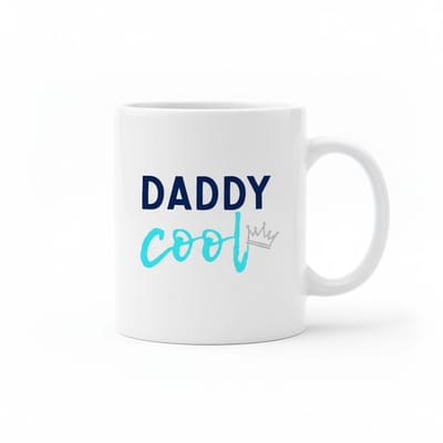 Daddy Cool Mok – Grappige Vader Quote Koffiemok – Cadeau voor Papa – Witte Keramische Mok 330 ml