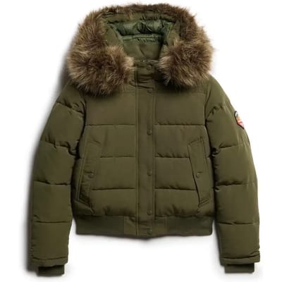 Superdry - Everest-bomberjack met capuchon - Dames - Gewatteerde jassen