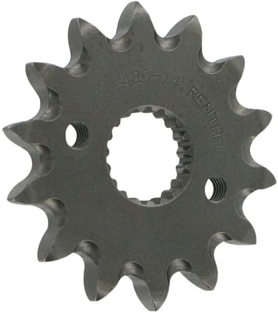 Renthal 461-420 Grooved Voortandwiel Zilver 14t