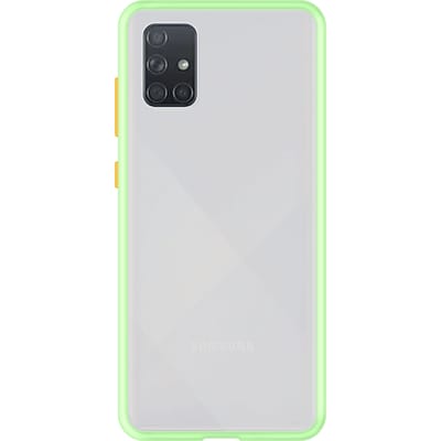 Samsung Galaxy A71 Back Cover - Lichtgroen/Transparant