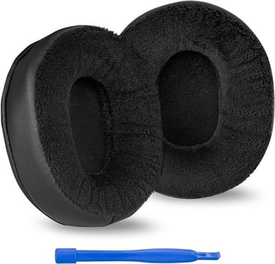 Vervangende oorkussens - Extra dik - Zwart - Compatibel met Sony WH-CH700N, WH-CH710N (extra dik/zwart).