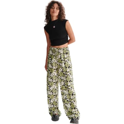 Vrouwelijke bloemetjesprint losse broek 24 Colours