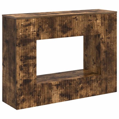 vidaXL - Wandtafel - Gerookte - Eik - 101 - x - 29 - x - 74 - cm - Geconstrueerd - hout