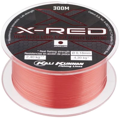 Kali Kunnan X-red Monofilament 300 M Rood 0.500 mm