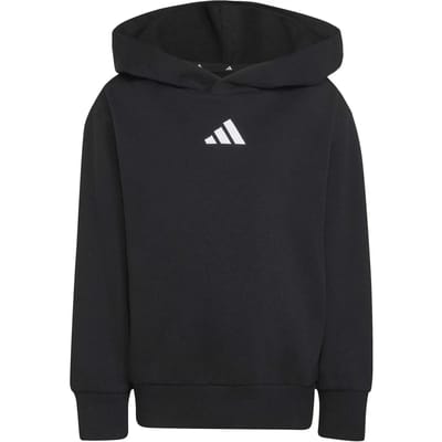 Adidas Essentials Small Logo Fleece Hoodie Zwart 5-6 Years Kinderen