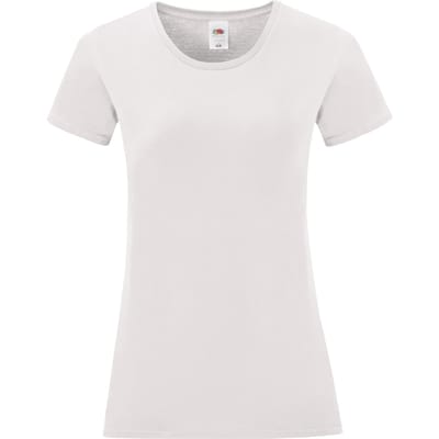 Fruit of the Loom Dames/dames Iconisch 150 T-Shirt (Wit)