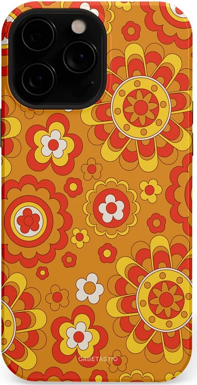 Casetastic Hoesje Geschikt voor Apple iPhone 13 Pro Max Magsafe - Stijlvolle Beschermende Duo-layer Case - Retro droom