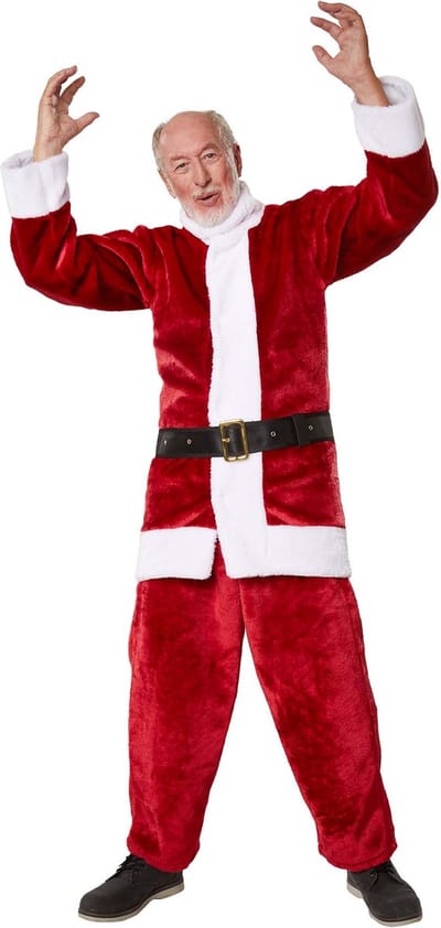 dressforfun - Kerstmanset donkerrood - M - Verkleedkleding carnaval - Halloween - Verkleden - Feestkleding - Carnavalskleding - Feest - Partykleding