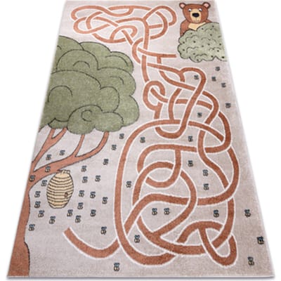 Kleden Rugsx Tapijt FUN Honey voor kinderen, beer, bijen 200x290 cm
