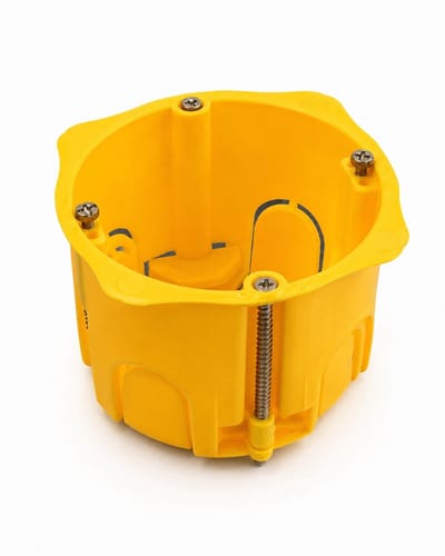 Multimateriaal inbouwdoos - Versterkte stijfheid - Voor gips, multiplex, plaatwerk, holle wanddoos - Diepte 50 mm - Boordiameter 67 mm -