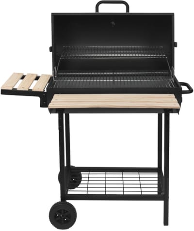 houtskoolbarbecue 38x33.5cm met trolley - red deco - kentucky