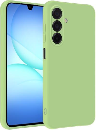 Hoesje - Geschikt voor Samsung Galaxy A17 - Sterk & Shockproof - Siliconen Case - Hoes Cover - Telefoonhoes - Groen