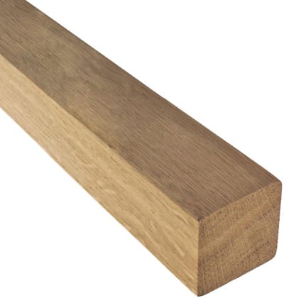 Houten Leuning - Trapleuning Wand - Veiligheid Binnen - Massief Eikenhout - 40x40mm 2000mm - Natuurlijk Hout
