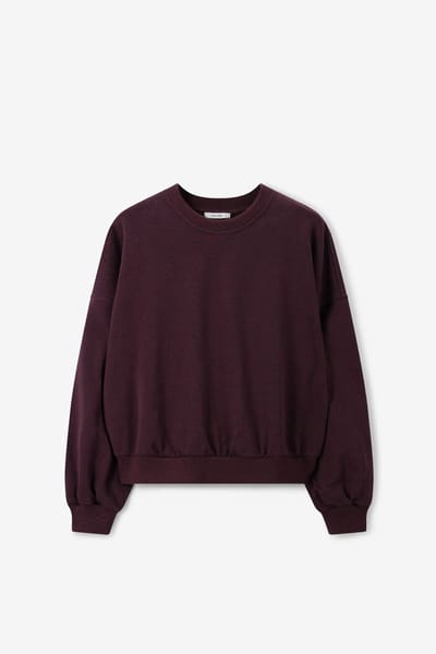 Sissy-Boy - Donkerbruine sweater met lurex