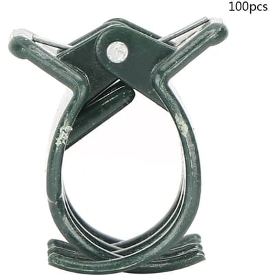 100 Stuks Tuinplantclip Plastic Planten Steun Bevestigingsklemmen voor Orchidee Bloemstelen gray