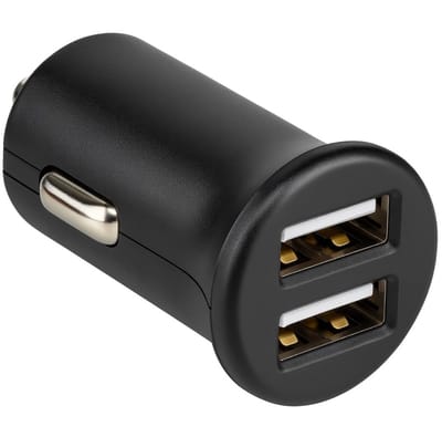 USB autolader - USB A - 2.400 mA - Zwart - Allteq