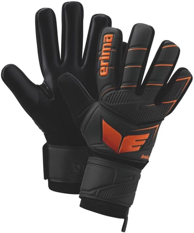 Erima Aeroclaw New Talent Keepershandschoenen Heren - Zwart / Oranje | Maat: 7