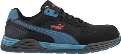 Puma Frontside Zwart/Blue Laag S1P 644660 - Zwart/Blauw - 39