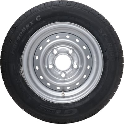 Compleet aanhanger wiel - 195/60R12C - steekmaat: 5x112 - draagvermogen: 900 kg - naafdiameter: 67 mm