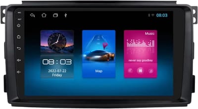 Autoradio met bluetooth - Carplay - Voor Smart Fortwo 451 (2005-2010) - Geschikt voor Apple en Android - Stereo - Navigatie - Navigatiesysteem auto - 1GB 16GB