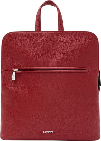 L.CREDI Rugzak Melanie Backpack Red Rood