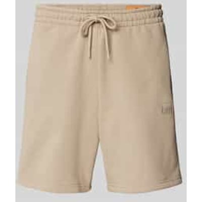 Regular fit sweatshorts met labelpatch, model 'ALPHA ESSENTIALS'