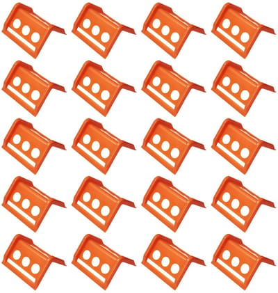 JHUBERS- Hoekbeschermers Slagbestendig - Hoekbeschermers Tafel - Hoekbescherming Cargo - Polyethyleen - Zichtbaar Oranje - Bescherming tegen Slijtage - Ladingbeschermers