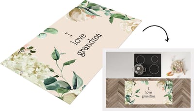 Keukenloper - Loper keuken - Spreuken - Quotes I Love Grandma - Oma - Grootouders - 120x60 cm - Keukenloper vinyl