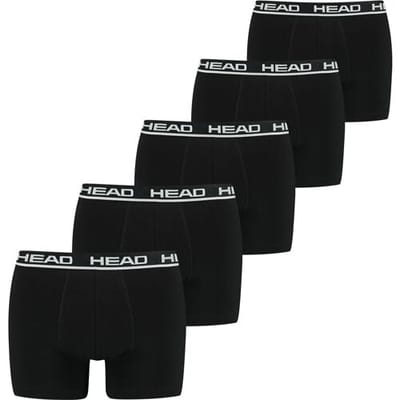 5-pak Heren Boxershorts - Zwart - Multipack heren onderbroeken katoen - S