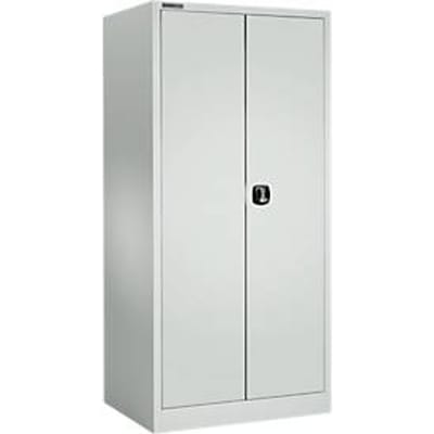 Schäfer Shop Select MSI 2509 opbergkast - 5 OH - 4 tussenlegborden - cilinderslot - B 950 x D 500 x H 1935 mm - lichtgrijs RAL 7035/lichtgrijs RAL 7035