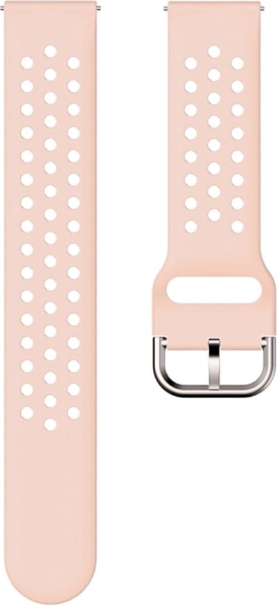 Siliconen bandje - geschikt voor Huawei Watch GT Runner 2 / GT 2(e) 46 mm / GT 3 / 4 / 5 (Pro) 46 mm / Watch 3 (Pro) / Watch 4 (Pro) / GT 6 (PRO) 46mm - roze