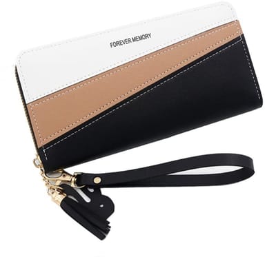 Allecto - Dames portemonnee - Lange ritssluiting - Compact formaat - Multi-card clutch - Stijlvolle en praktische portemonnee - Perfect voor dageli...