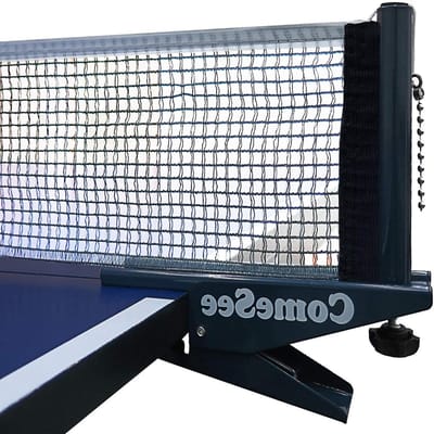 Tafeltennisnet - Pingpong net Tennisnet - Sport en spel - Veer-geactiveerd klemsysteem - Tot 183 cm breed - Marineblauw