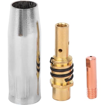 10 stuks Beschermingsmondstukken voor Laspistool 10 stuks Contactpunten 10 stuks Mondstukhouder voor Binzel 15AK