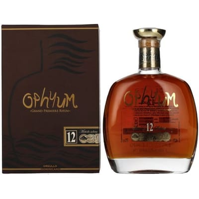 Ophyum rum Ophyum 12 Metódo Solera Grand Premiere Rhum 40% Vol. 0,7l in geschenkverpakking