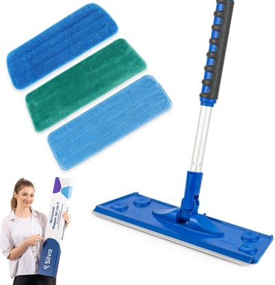 Silva Microvezel Dweil - Dweilsysteem 3in1 Set - Vloerwisser - Vloermop - Mop - 42 cm Wisbreedte