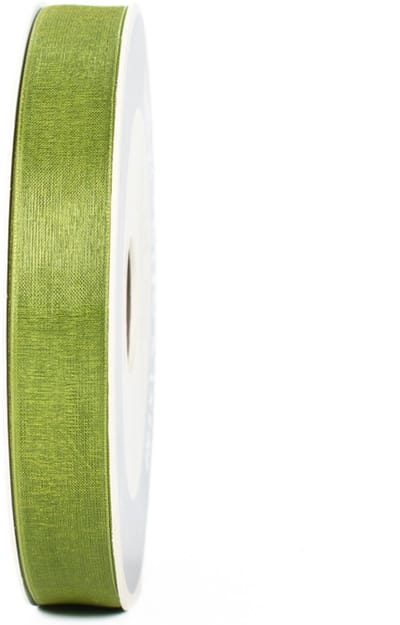 Organza Lint - 15 mm - Lichtgroen - Transparant decoratielint - 50 meter