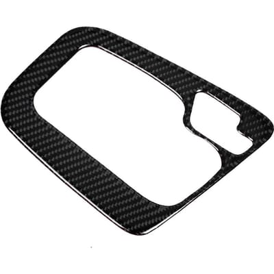 Cache-panneau de commande centrale en fibre de carbone pour boîte de vitesses, conduite à gauche, garniture Fit pour Série 3 E46 1998 2005 black