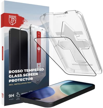 Rosso Screenprotector Geschikt voor Apple iPhone Air | 9H Tempered Glass | Beschermglas | Case Friendly | Met Installatietray | Geen luchtbellen & stof | Eenvoudige montage